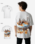 G West Mens Oversized Chicago Cake Tee