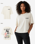 G West Womens Oversized Colors Of Life Tee