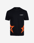G West Mens Oversized Cricket India Arch Logo T-Shirt
