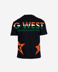 G West Mens Oversized Cricket India Arch Logo T-Shirt