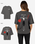 G West Womens Oversized Drunk In Sorrow Tee