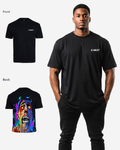 G West Mens Oversized Flaming Zombie Tee