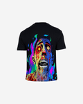 G West Mens Oversized Flaming Zombie Tee