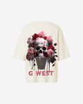 G West Womens Oversized Ice Cream Skull Tee