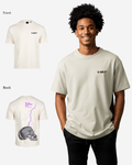 G West Oversized Lighting Skull T-Shirt Mens