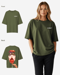 G West Womens Oversized Lollipop Mushroom Oversized Tee