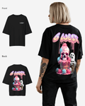 G West Womens Oversized Melting Ice Cream Tee