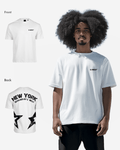 G West Mens Oversized New York Arch Logo Tee Gwdtfl9053 - 2 Colors