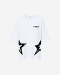 G West Womens Oversized New York Arch Logo Tee