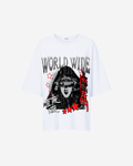 G West Womens Oversized Old World Wide Star T Shirt