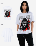 G West Womens Oversized Old World Wide Star T Shirt