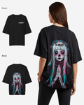 G West Womens Oversized Praying Girl T Shirt