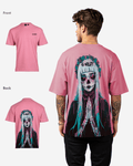G West Mens Oversized Praying Girl T Shirt