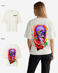 G West Womens Oversized Premium Snake Skull T-Shirt