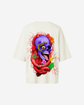 G West Womens Oversized Premium Snake Skull T-Shirt
