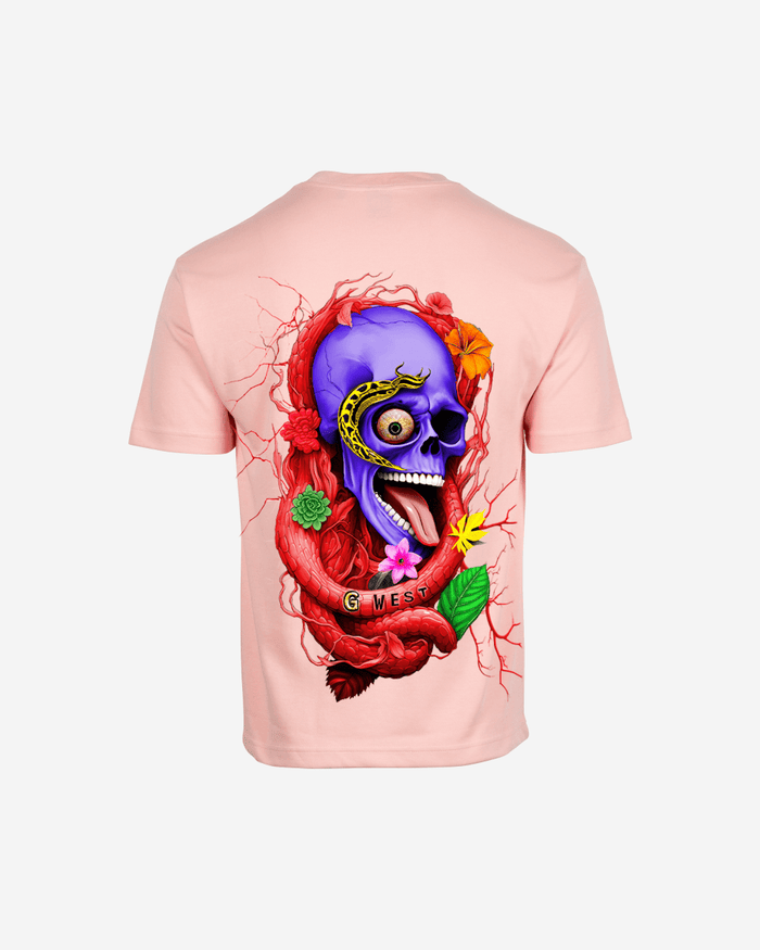 G WEST OVERSIZED PREMIUM SNAKE SKULL T-SHIRT Mens
