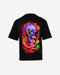 G WEST OVERSIZED PREMIUM SNAKE SKULL T-SHIRT Mens