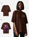G West Womens Oversized Purple Dragon Tee