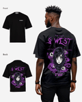 G West Oversized Purple Eye T-Shirt Mens