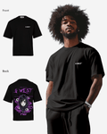 G West Oversized Purple Eye T-Shirt Mens