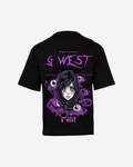 G West Oversized Purple Eye T-Shirt Mens
