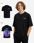 G West Mens Oversized Purple Reaper Tee