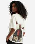 G West Womens Oversized Red Skull Tee