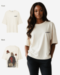 G West Womens Oversized Red Skull Tee