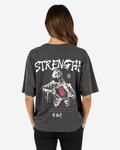 G West Womens Oversized Ripping Skeleton Tee
