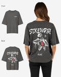 G West Womens Oversized Ripping Skeleton Tee