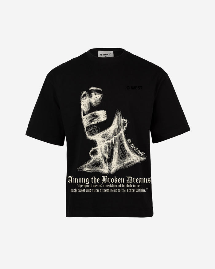 G West Oversized Sinner Black T-Shirt Mens
