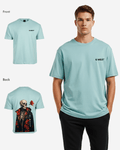 G West Mens Oversized Skull & Rose T Shirt