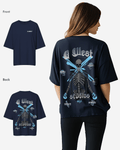 G West Womens Oversized Skull Tee