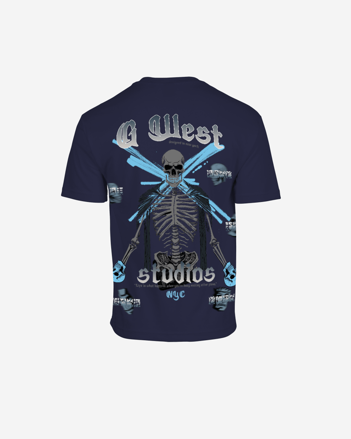 G West Mens Oversized Skull Tee
