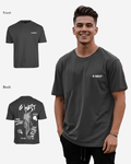 G West Mens Oversized Smoke Skeleton Tee