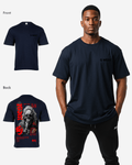G West Oversized Smoke Skull T-Shirt Mens