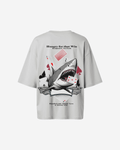 G West Womens Oversized Spade Of Sharks T Shirt