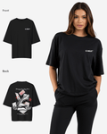 G West Womens Oversized Spade Of Sharks T Shirt