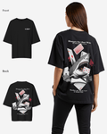 G West Womens Oversized Spade Of Sharks T Shirt
