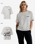 G West Womens Oversized Spade Of Sharks T Shirt