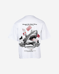 G West Oversized Spade Of Sharks T Shirt Mens