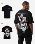 G West Oversized Spade Of Sharks T Shirt Mens