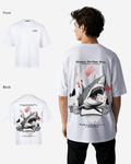 G West Oversized Spade Of Sharks T Shirt Mens