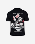 G West Oversized Spade Of Sharks T Shirt Mens