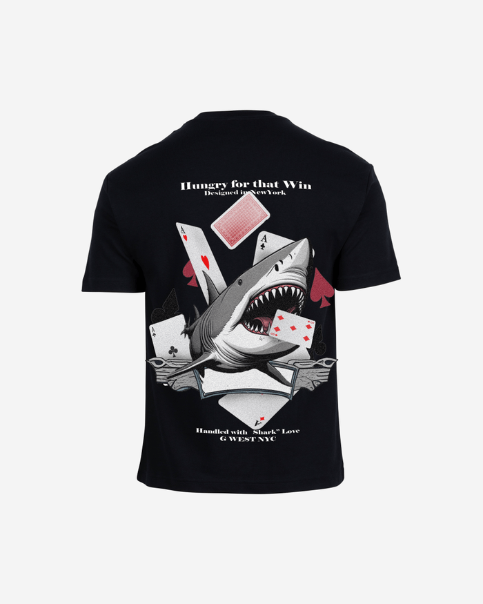 G West Oversized Spade Of Sharks T Shirt Mens