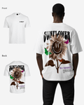 G West Mens Oversized Sunflower Life Style T Shirt