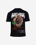 G West Mens Oversized Sunflower Life Style T Shirt