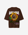G West Womens Oversized Sunflower Tee