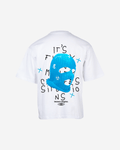 G West Mens Oversized True Blue Ski Mask Oversized Tee