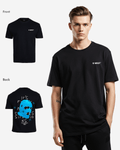 G West Mens Oversized True Blue Ski Mask Oversized Tee